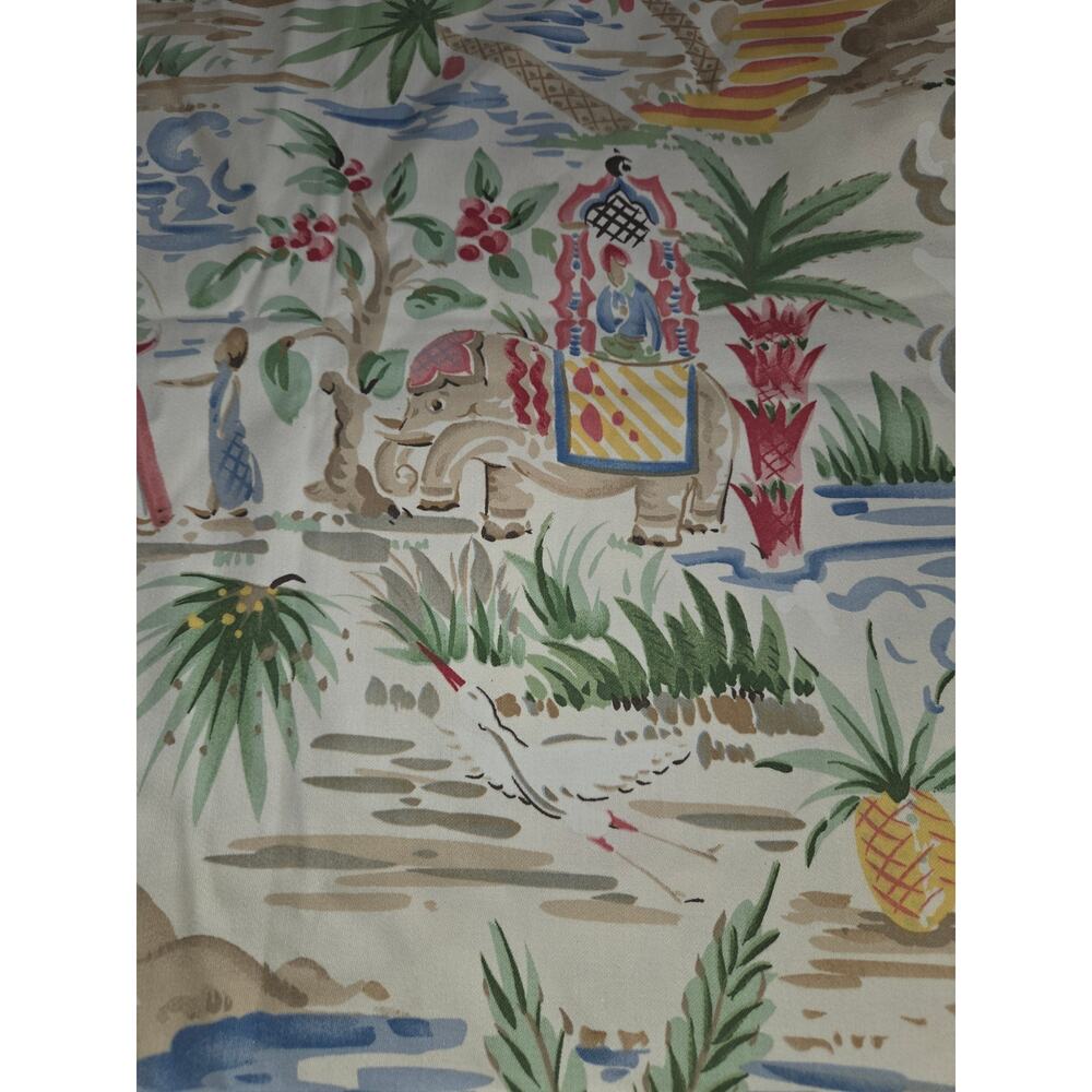 P/ Kaufmann India Fabric Elephant Leopard 2Yards